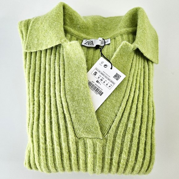 ZARA RIBBED KNIT SWEATER - Picture 9 of 9